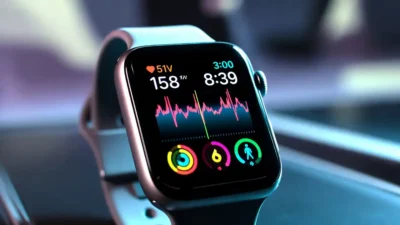 smartwatch terbaru dengan fitur pemantau kesehatan dan aktivitas olahraga